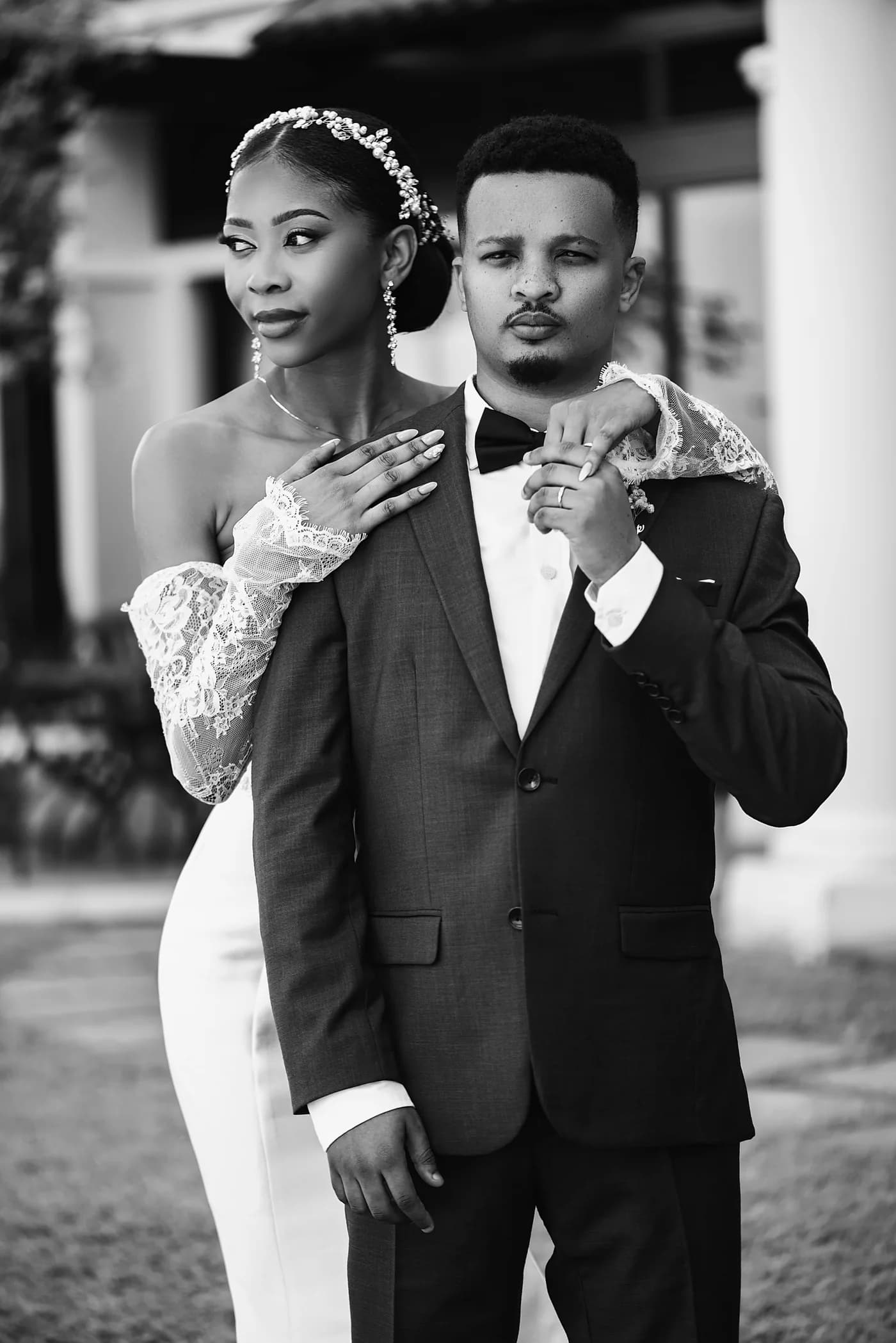 Casal em dia de casamento — fotografia Umpingo